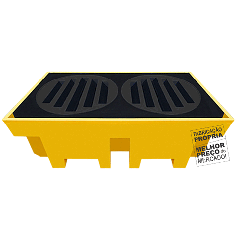 Pallet de Contenção 2 Tambores 255 Litros