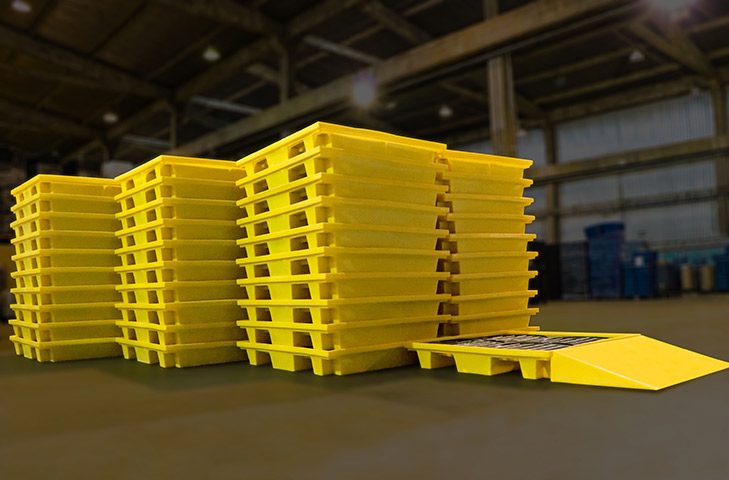 Pallet de Contenção 4 Tambores 150 Litros